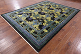 William Morris Hand Knotted Wool Area Rug - 8' 9" X 11' 3" - Golden Nile