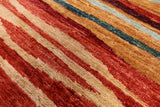 Tribal Persian Gabbeh Hand Knotted Wool Rug - 9' 8" X 13' 8" - Golden Nile