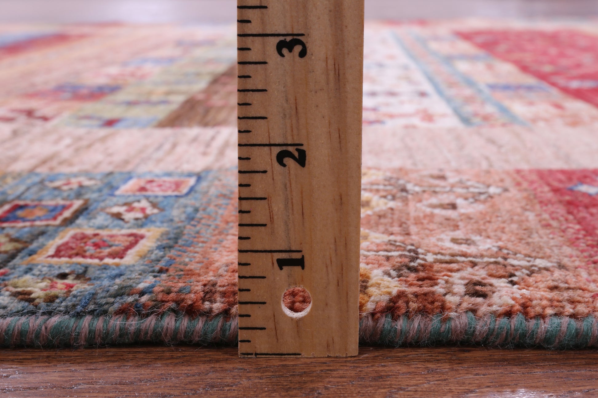 Tribal Persian Gabbeh Hand Knotted Wool Rug - 5' 0" X 6' 9" - Golden Nile