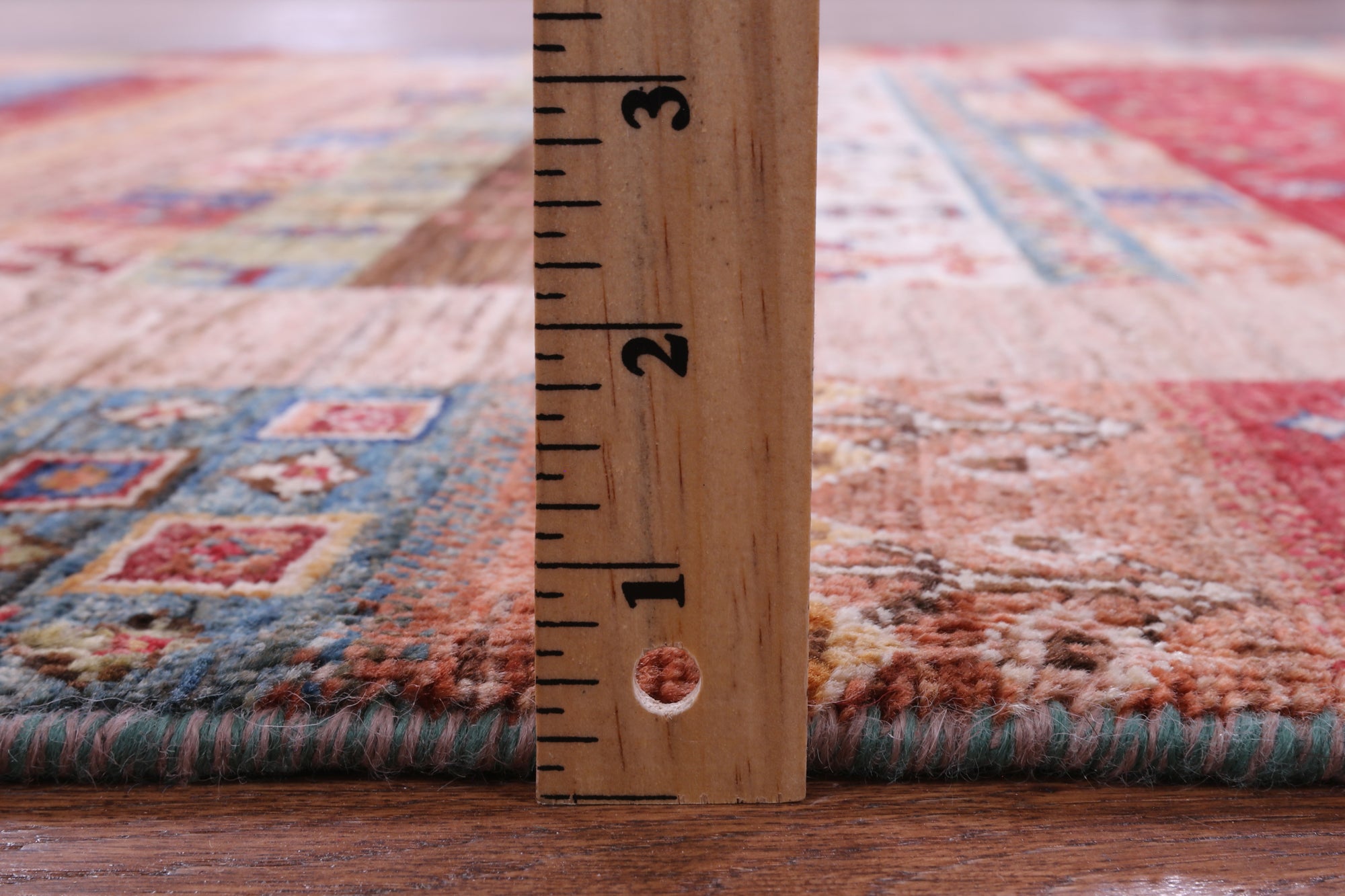 Tribal Persian Gabbeh Hand Knotted Wool Rug - 5' 0" X 6' 9" - Golden Nile
