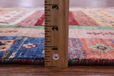 Tribal Persian Gabbeh Hand Knotted Wool Runner Rug - 2' 9" X 9' 6" - Golden Nile
