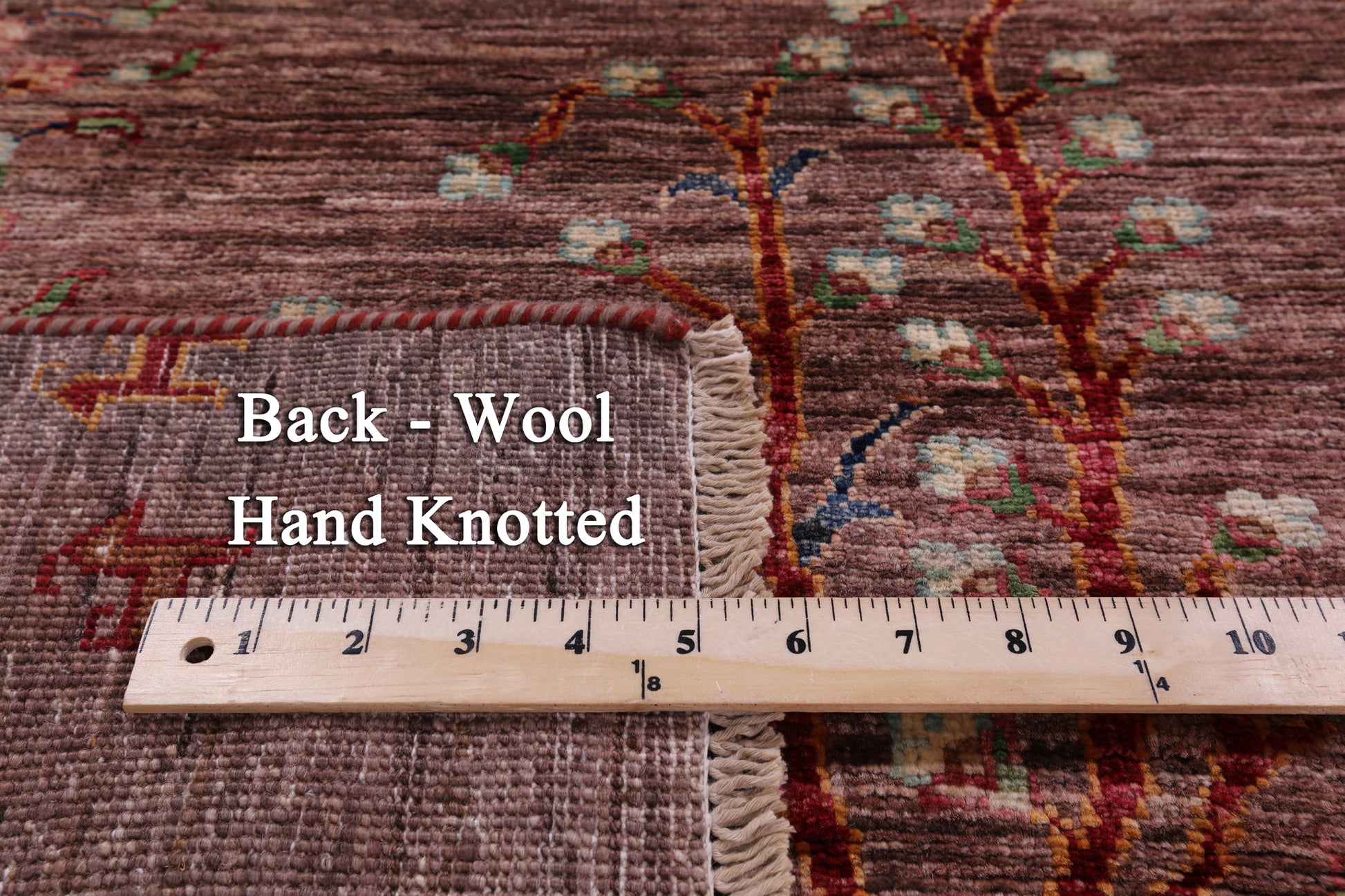 Brown Tribal Persian Gabbeh Hand Knotted Wool Rug - 5' 8" X 8' 2" - Golden Nile