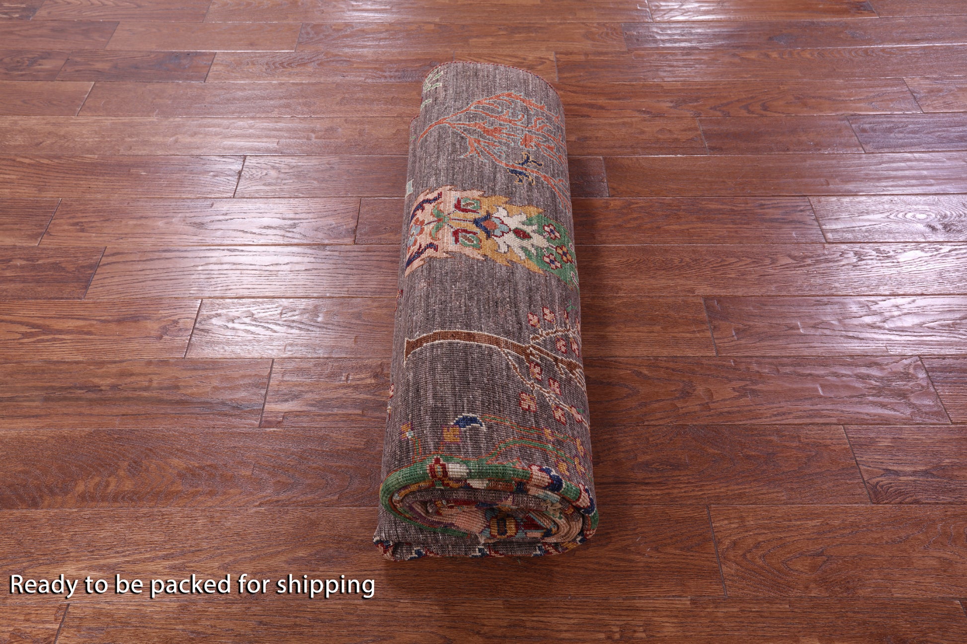 Brown Tribal Persian Gabbeh Hand Knotted Wool Rug - 5' 8" X 8' 2" - Golden Nile