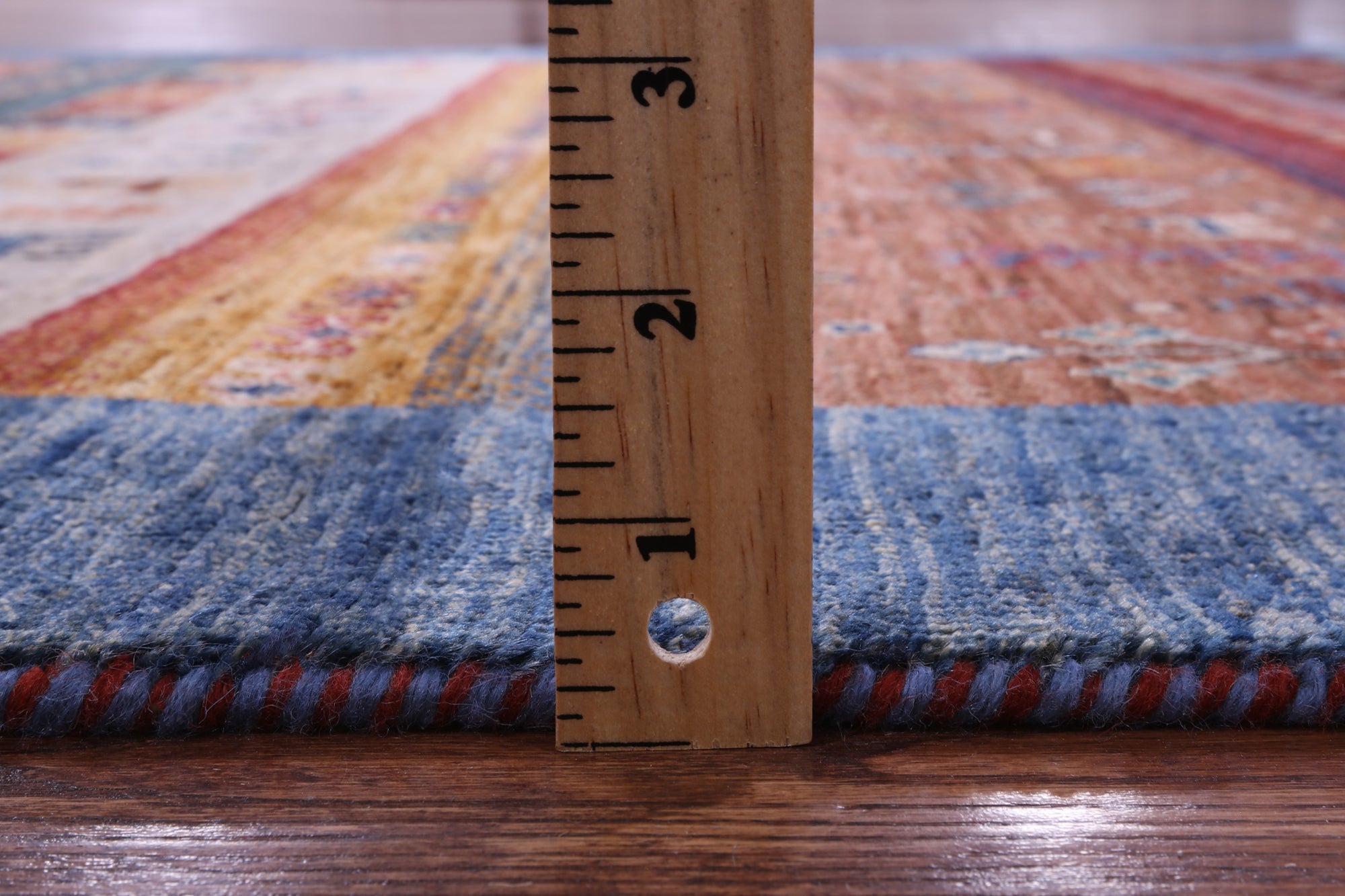 Tribal Persian Gabbeh Hand Knotted Wool Rug - 4' 9" X 6' 6" - Golden Nile