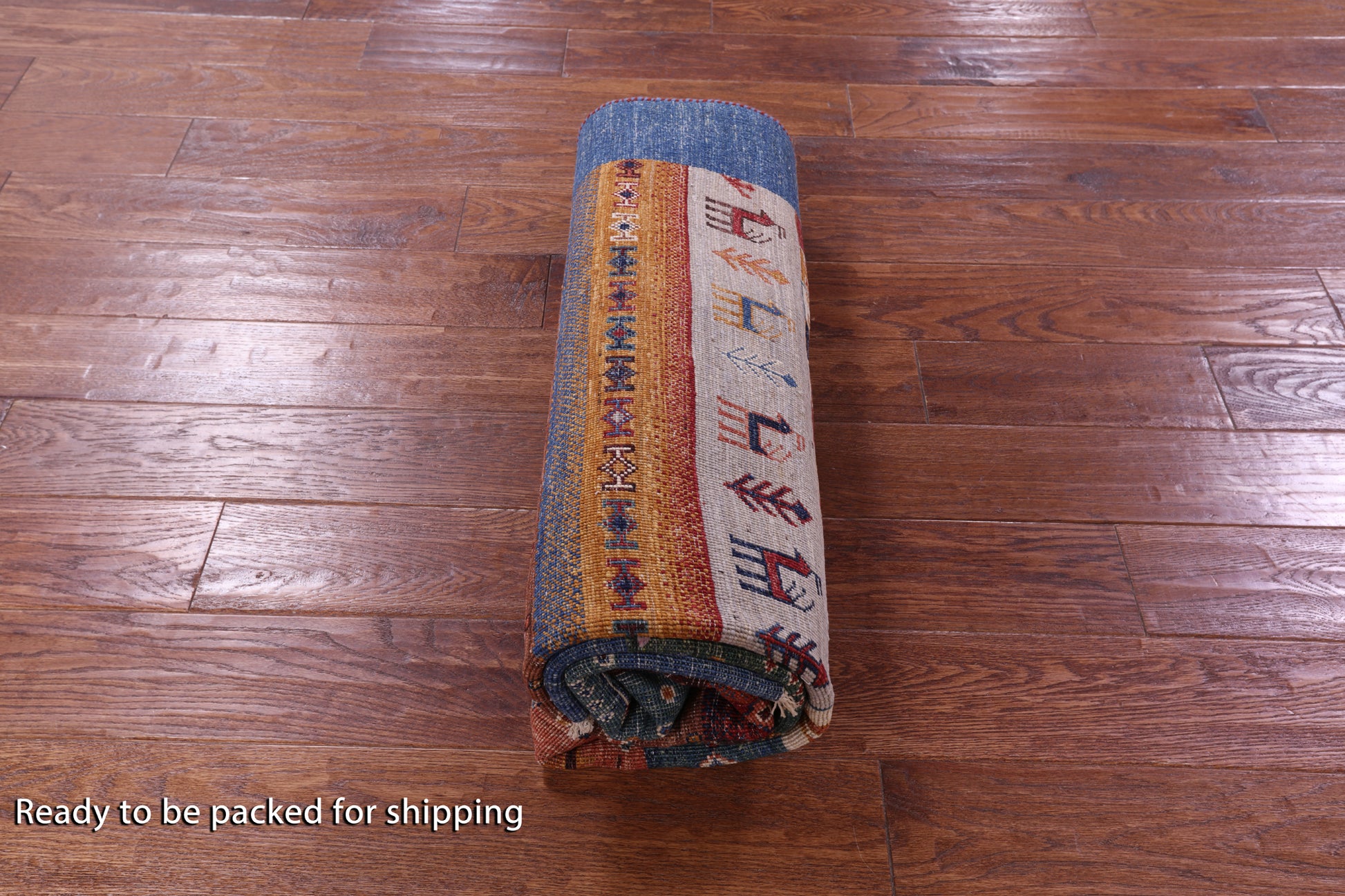 Tribal Persian Gabbeh Hand Knotted Wool Rug - 4' 9" X 6' 6" - Golden Nile