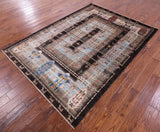 Tribal Persian Gabbeh Hand Knotted Wool Rug - 5' 9" X 8' 1" - Golden Nile