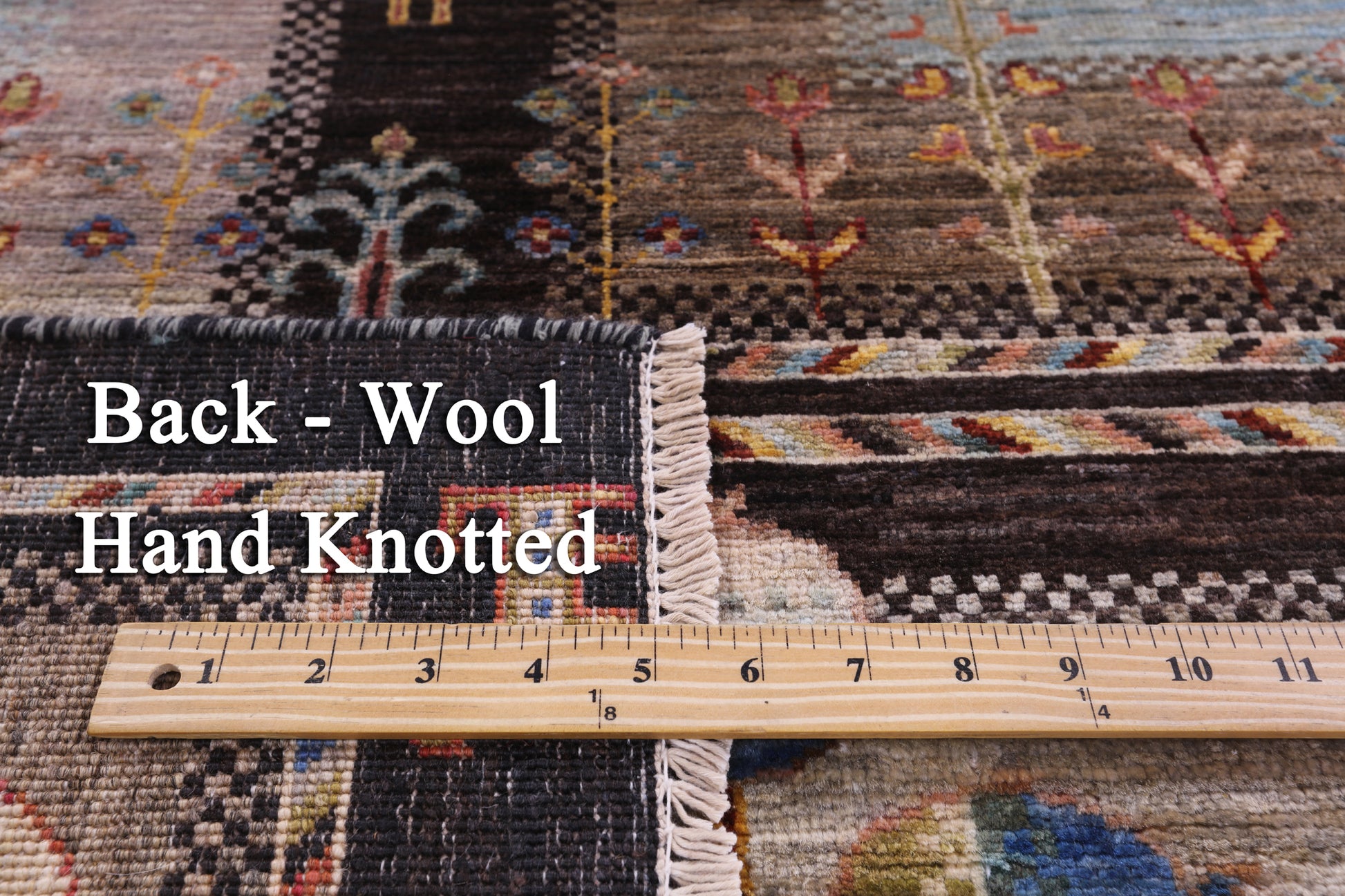 Tribal Persian Gabbeh Hand Knotted Wool Rug - 5' 9" X 8' 1" - Golden Nile