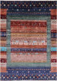 Tribal Persian Gabbeh Hand Knotted Wool Rug - 6' 9" X 9' 10" - Golden Nile