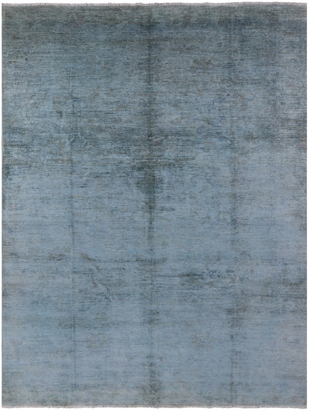 Full Pile Overdyed Hand Knotted Wool Area Rug - 10' 1" X 12' 10" - Golden Nile