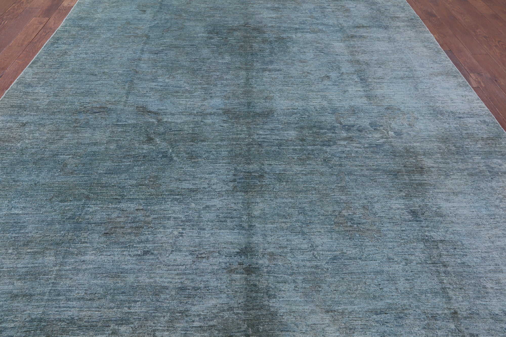 Full Pile Overdyed Hand Knotted Wool Area Rug - 10' 1" X 12' 10" - Golden Nile