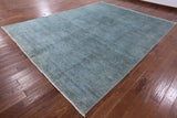 Full Pile Overdyed Hand Knotted Wool Area Rug - 10' 1" X 12' 10" - Golden Nile