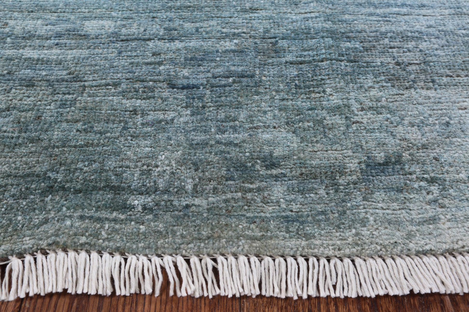 Full Pile Overdyed Hand Knotted Wool Area Rug - 10' 1" X 12' 10" - Golden Nile