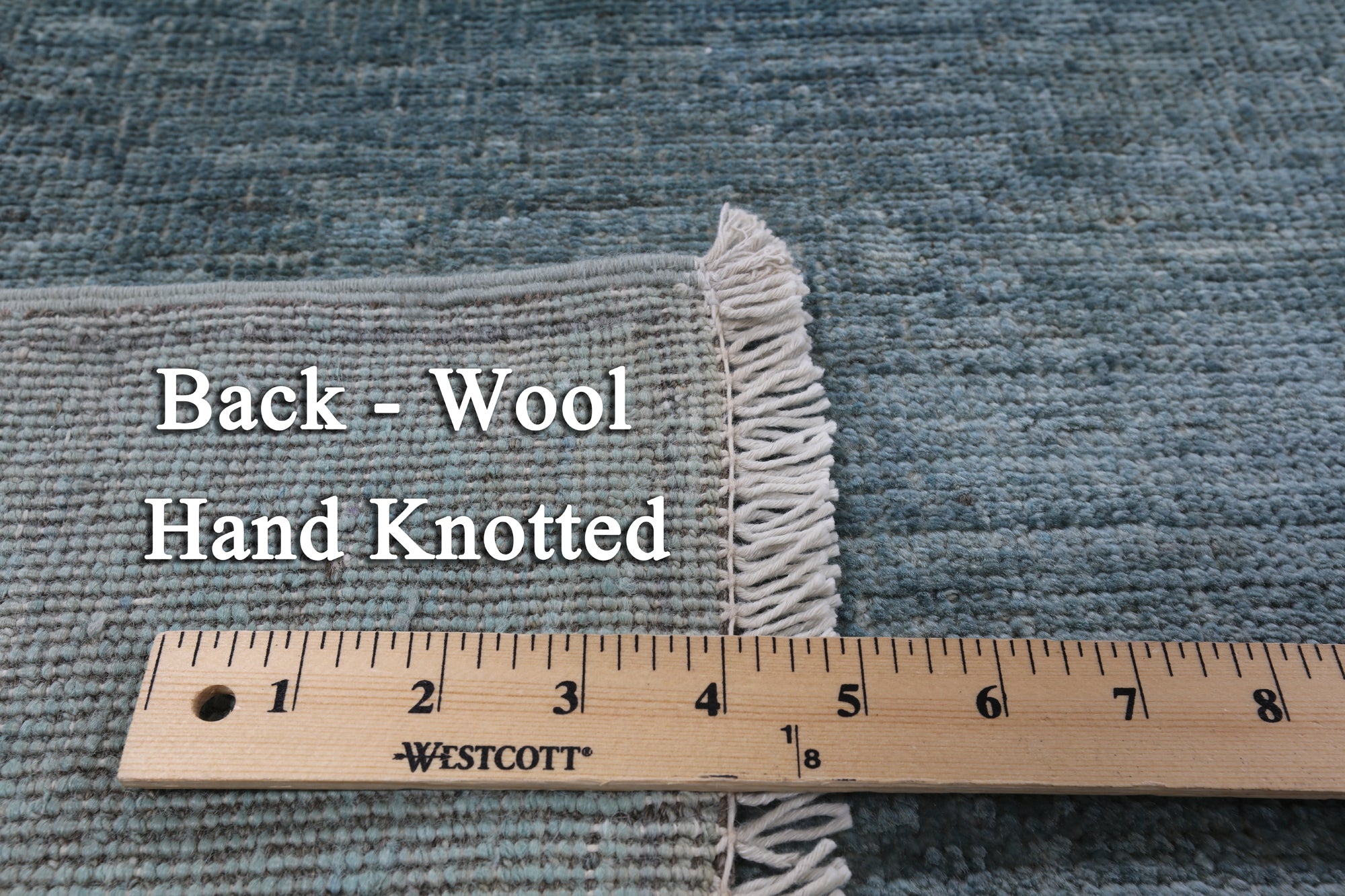 Full Pile Overdyed Hand Knotted Wool Area Rug - 10' 1" X 12' 10" - Golden Nile