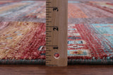 Tribal Persian Gabbeh Hand Knotted Wool Rug - 8' 1" X 9' 9" - Golden Nile