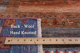 Tribal Persian Gabbeh Hand Knotted Wool Rug - 5' 9" X 7' 11" - Golden Nile