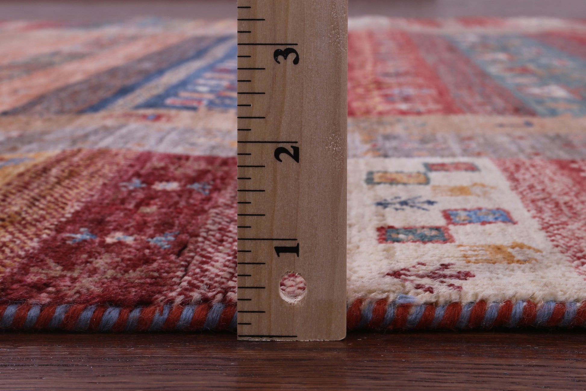 Tribal Persian Gabbeh Hand Knotted Wool Rug - 5' 9" X 7' 11" - Golden Nile