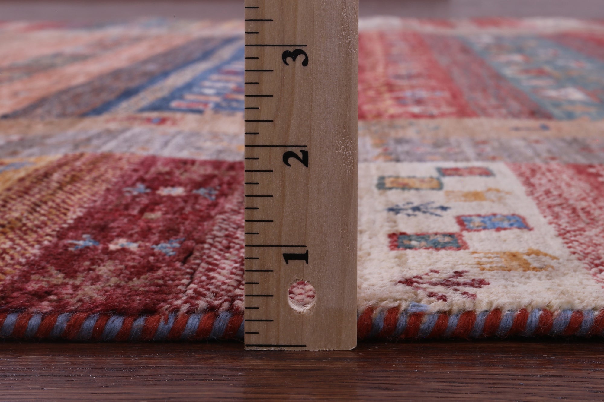 Tribal Persian Gabbeh Hand Knotted Wool Rug - 5' 9" X 7' 11" - Golden Nile