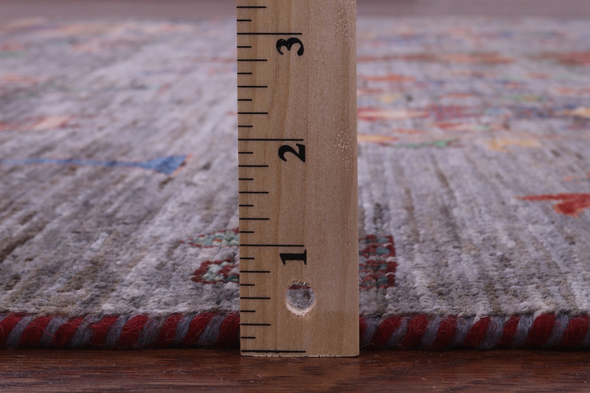 Grey Tribal Persian Gabbeh Handmade Wool Rug - 5' 10" X 8' 0" - Golden Nile
