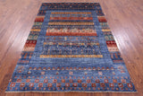 Tribal Persian Gabbeh Hand Knotted Wool Rug - 5' 9" X 8' 4" - Golden Nile