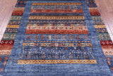 Tribal Persian Gabbeh Hand Knotted Wool Rug - 5' 9" X 8' 4" - Golden Nile