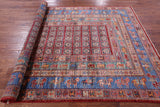 Antiqued Pazyryk Historical Design Hand Knotted Wool Rug - 5' 8" X 8' 1" - Golden Nile