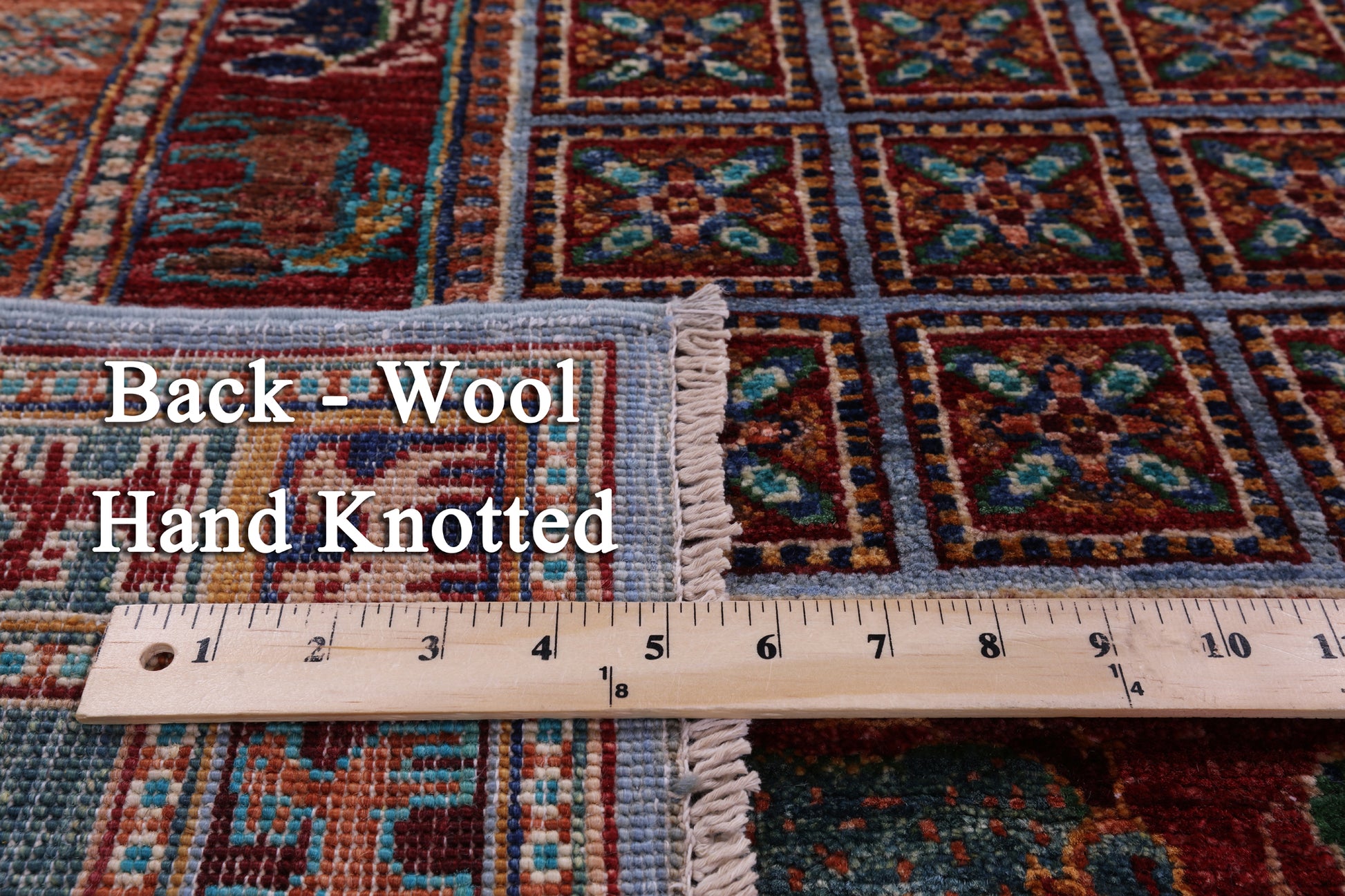 Antiqued Pazyryk Historical Design Hand Knotted Wool Rug - 5' 8" X 7' 10" - Golden Nile