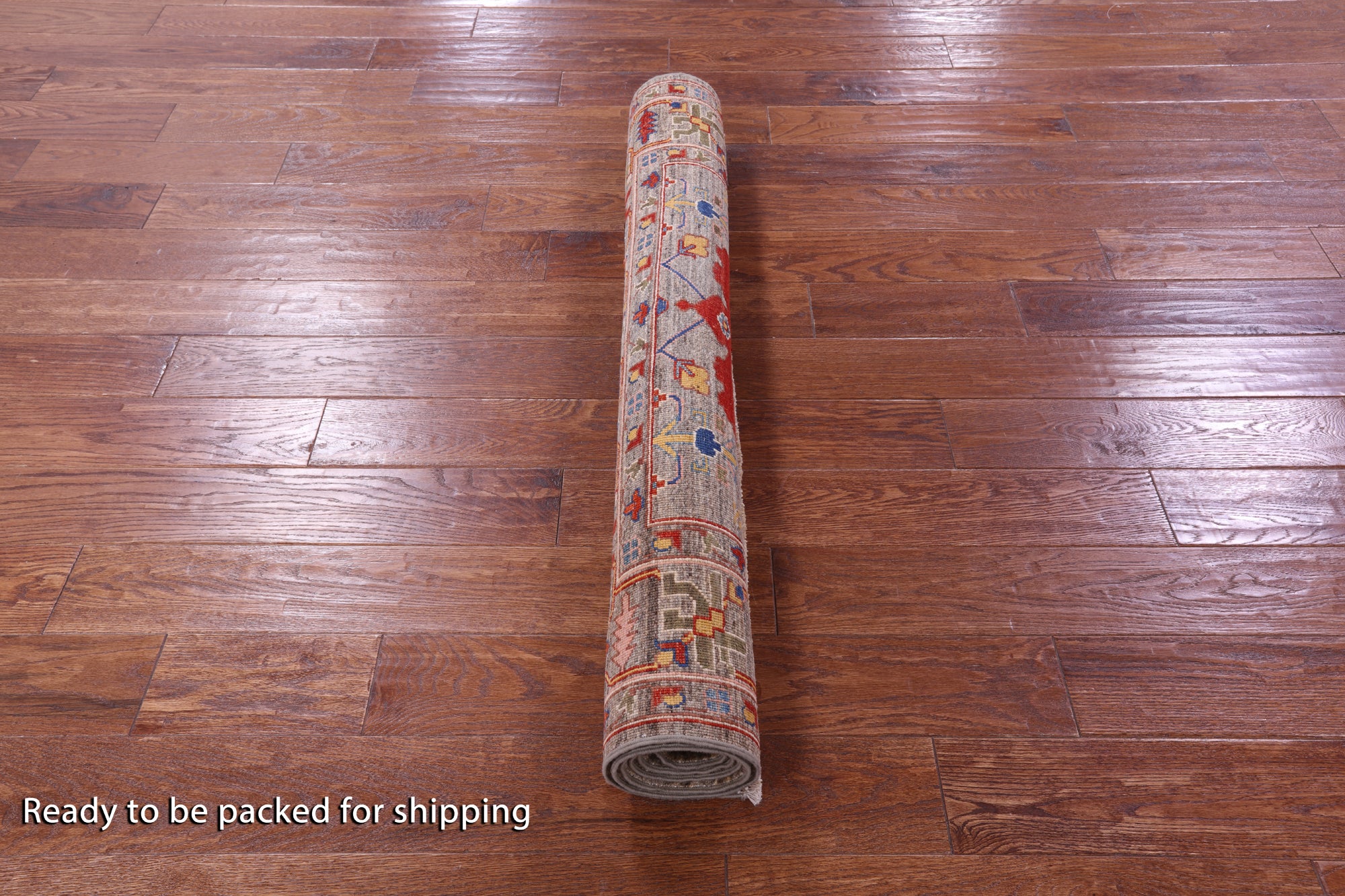 Persian Fine Serapi Hand Knotted Wool Rug - 4' 0" X 5' 11" - Golden Nile