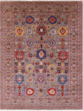 Persian Fine Serapi Hand Knotted Wool Rug - 8' 10" X 11' 9" - Golden Nile