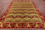 William Morris Handmade Wool Area Rug - 9' 0" X 12' 1" - Golden Nile