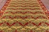 William Morris Handmade Wool Area Rug - 9' 0" X 12' 1" - Golden Nile