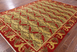 William Morris Handmade Wool Area Rug - 9' 0" X 12' 1" - Golden Nile