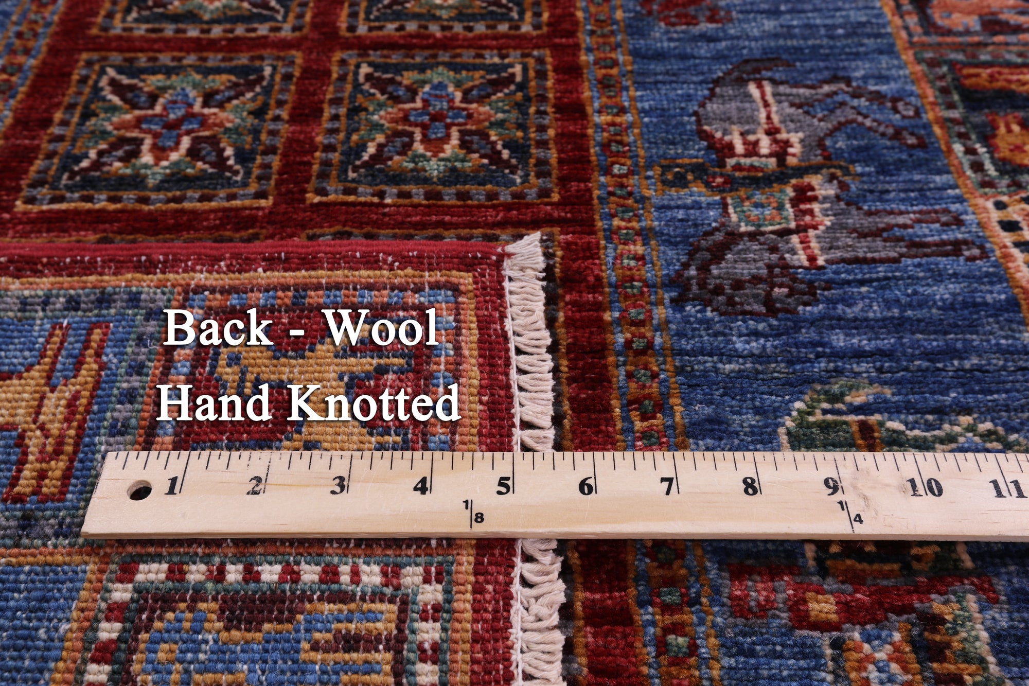 Antiqued Pazyryk Historical Design Hand Knotted Wool Runner Rug - 2' 8" X 9' 11" - Golden Nile