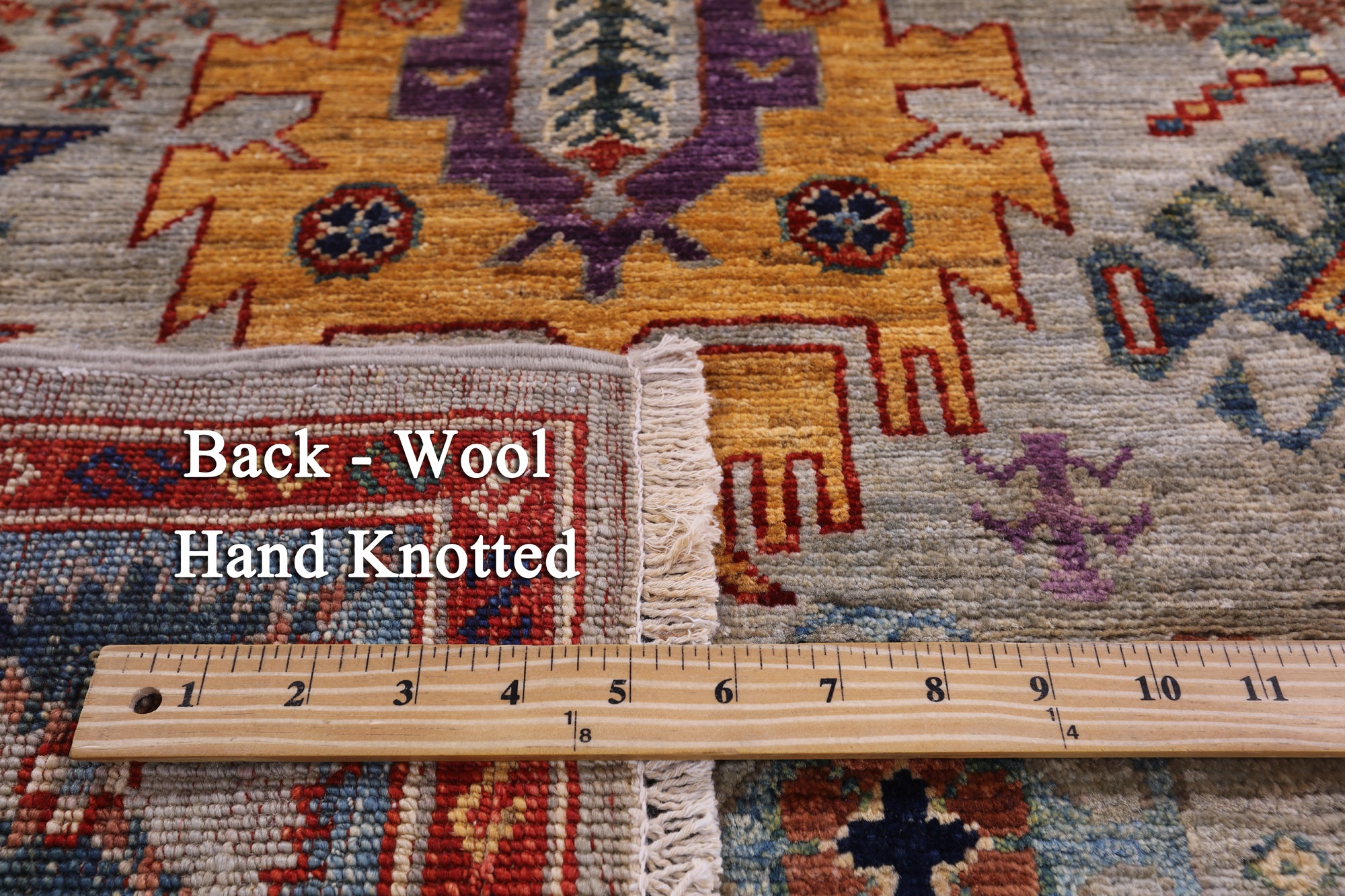 Turkmen Ersari Hand Knotted Wool Rug - 4' 10" X 6' 9" - Golden Nile