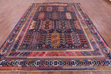 Blue Persian Fine Serapi Handmade Wool Rug - 9' 1" X 11' 9" - Golden Nile
