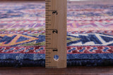 Blue Persian Fine Serapi Handmade Wool Rug - 9' 1" X 11' 9" - Golden Nile