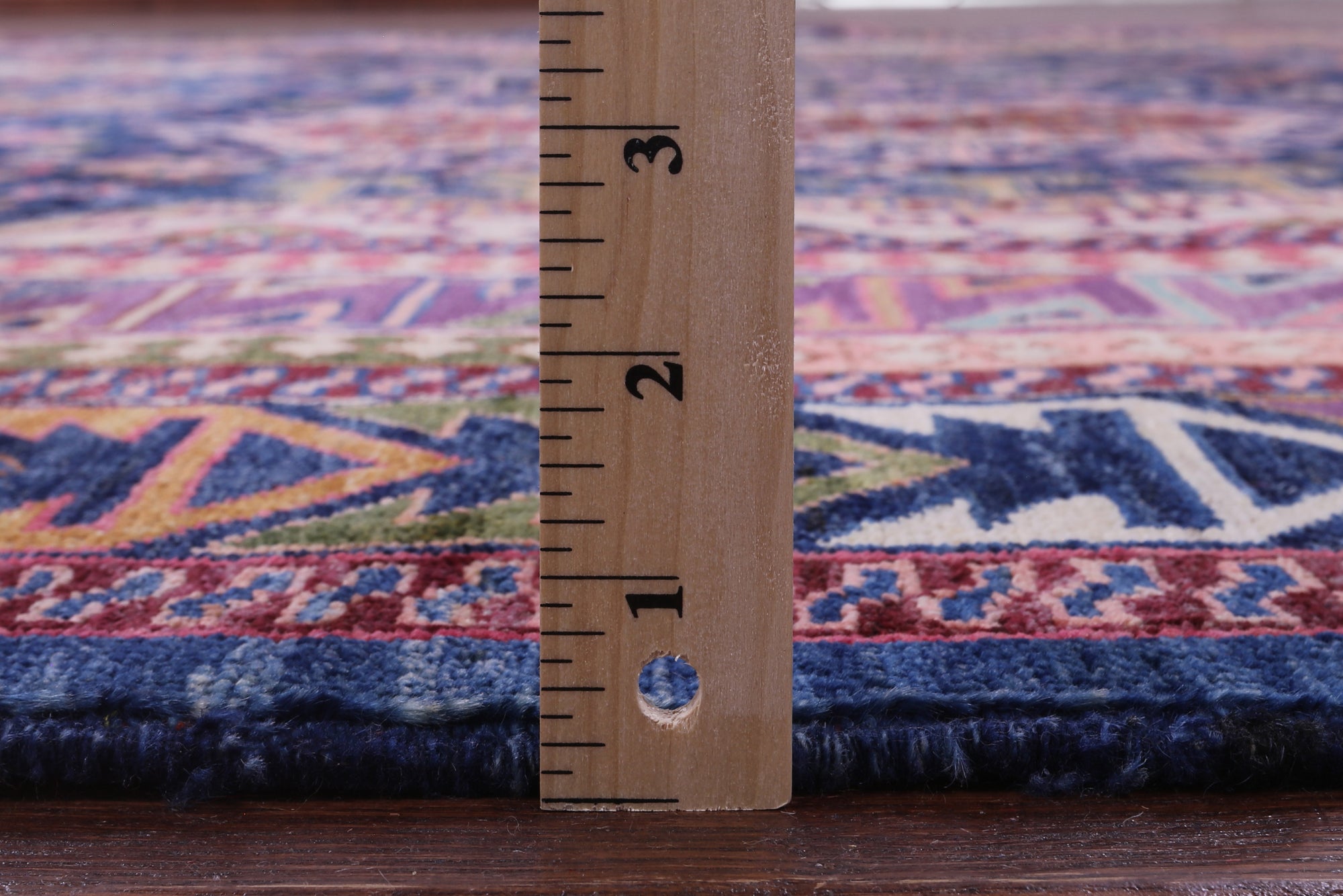 Blue Persian Fine Serapi Handmade Wool Rug - 9' 1" X 11' 9" - Golden Nile