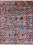 Peshawar Hand Knotted Wool Rug - 5' 9" X 7' 10" - Golden Nile