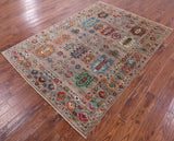 Turkmen Ersari Hand Knotted Wool Rug - 5' 7" X 7' 9" - Golden Nile