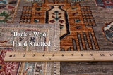 Turkmen Ersari Hand Knotted Wool Rug - 5' 7" X 7' 9" - Golden Nile