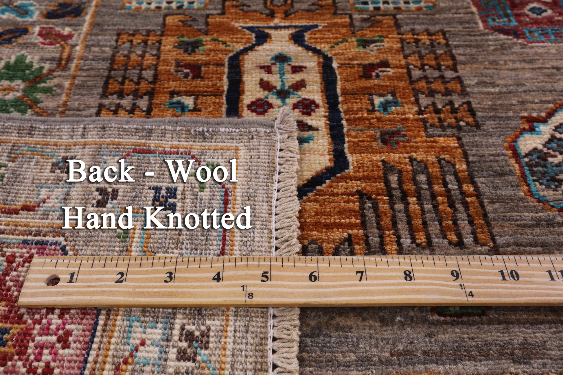 Turkmen Ersari Hand Knotted Wool Rug - 5' 7" X 7' 9" - Golden Nile