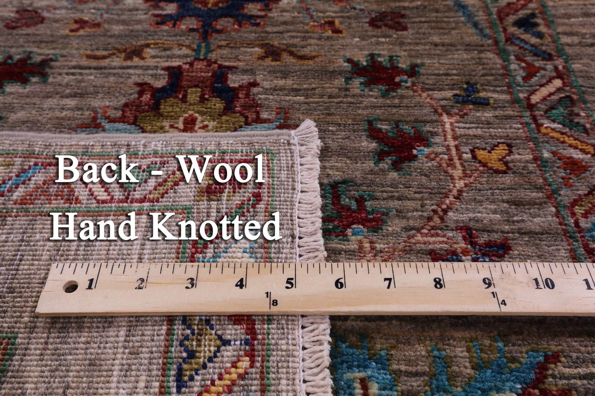 Peshawar Hand Knotted Wool Runner Rug - 2' 8" X 9' 8" - Golden Nile