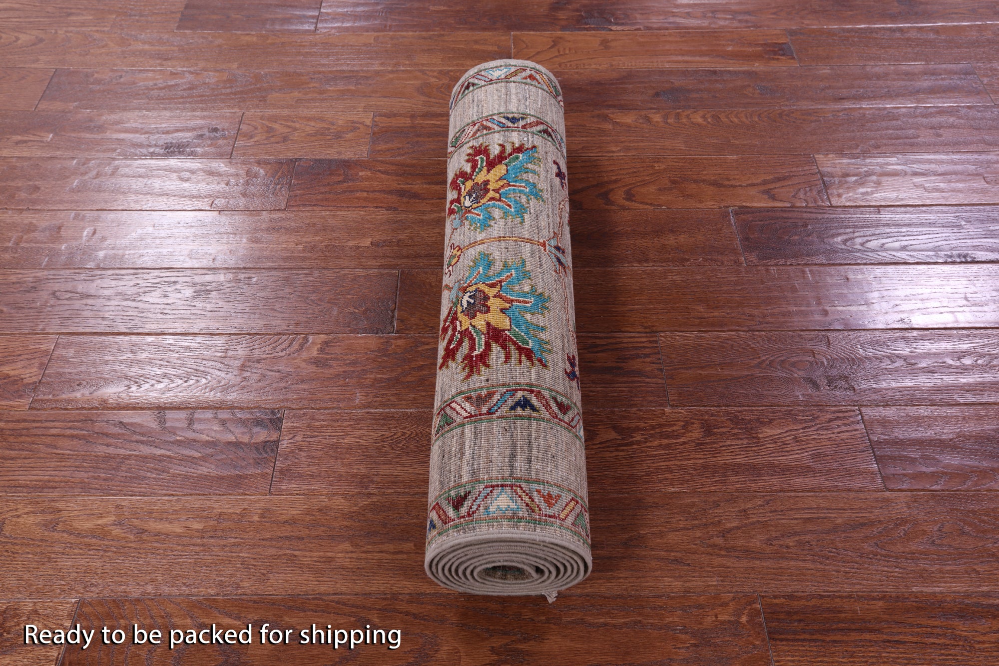 Peshawar Hand Knotted Wool Runner Rug - 2' 8" X 9' 8" - Golden Nile