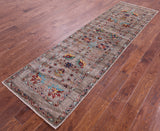 Peshawar Hand Knotted Wool Runner Rug - 2' 9" X 9' 7" - Golden Nile