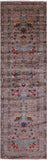 Peshawar Hand Knotted Wool Runner Rug - 2' 9" X 9' 7" - Golden Nile