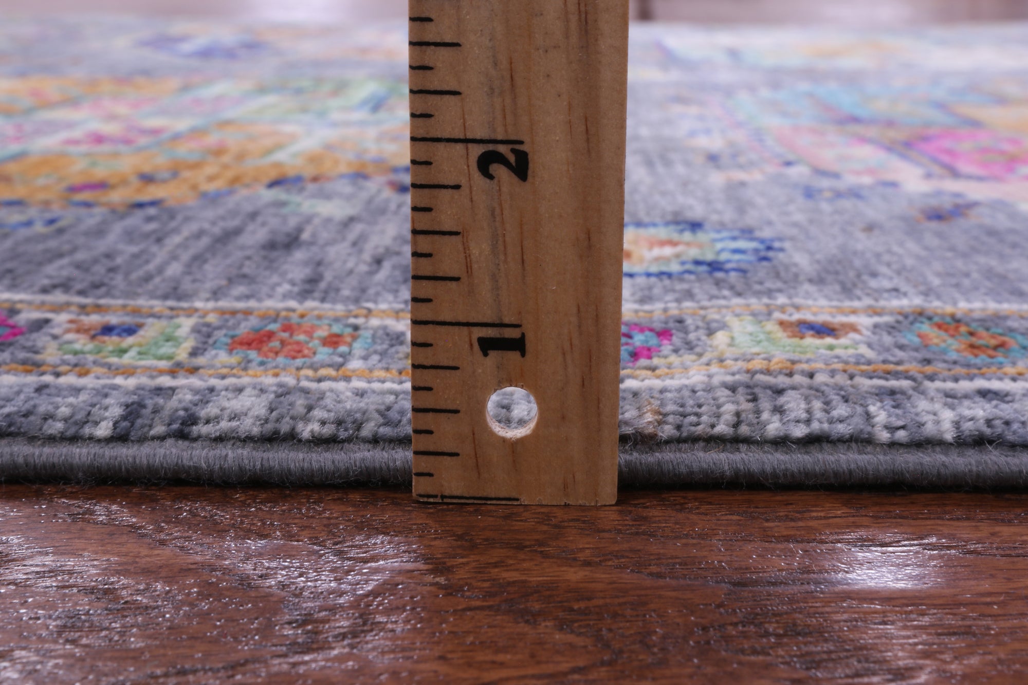 Grey Turkmen Ersari Hand Knotted Wool Rug - 4' 3" X 6' 2" - Golden Nile