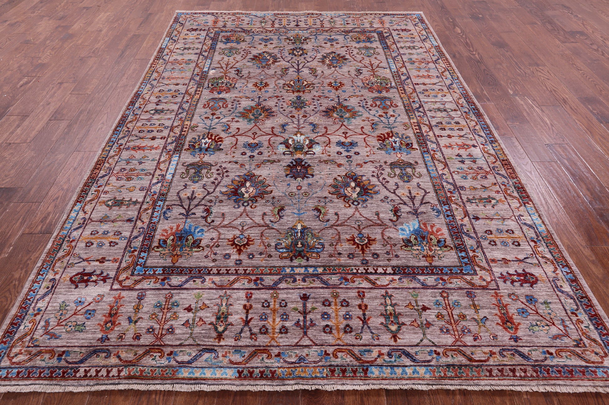 Peshawar Handmade Wool Rug - 6' 9" X 10' 0" - Golden Nile
