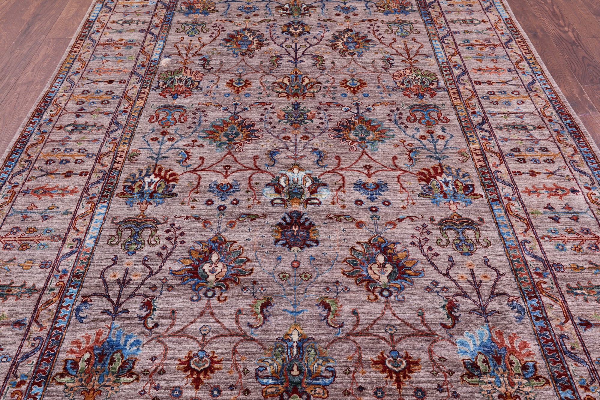 Peshawar Handmade Wool Rug - 6' 9" X 10' 0" - Golden Nile