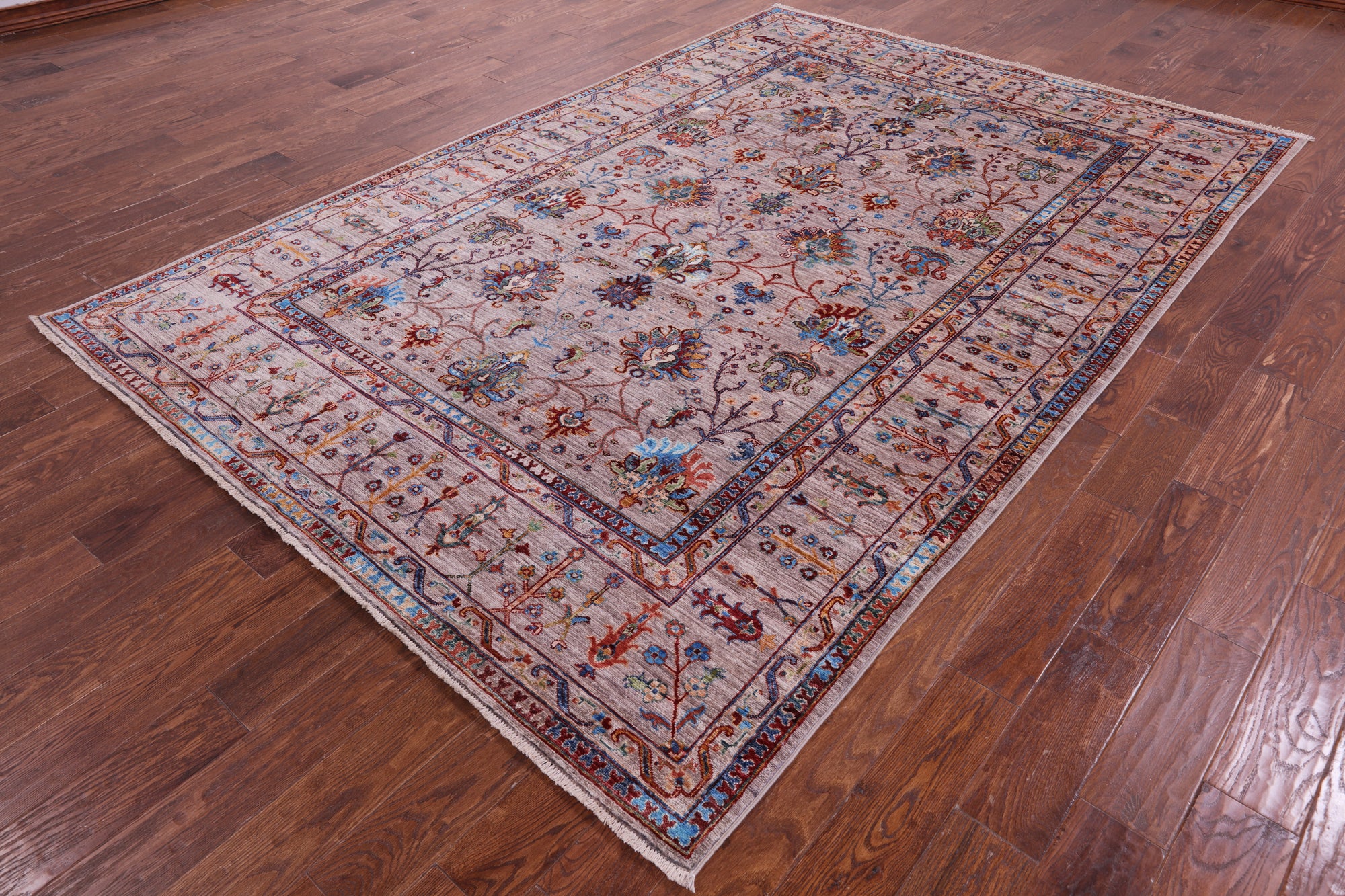Peshawar Handmade Wool Rug - 6' 9" X 10' 0" - Golden Nile