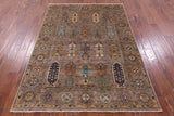 Turkmen Ersari Hand Knotted Wool Rug - 4' 11" X 6' 9" - Golden Nile