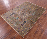 Turkmen Ersari Hand Knotted Wool Rug - 4' 11" X 6' 9" - Golden Nile